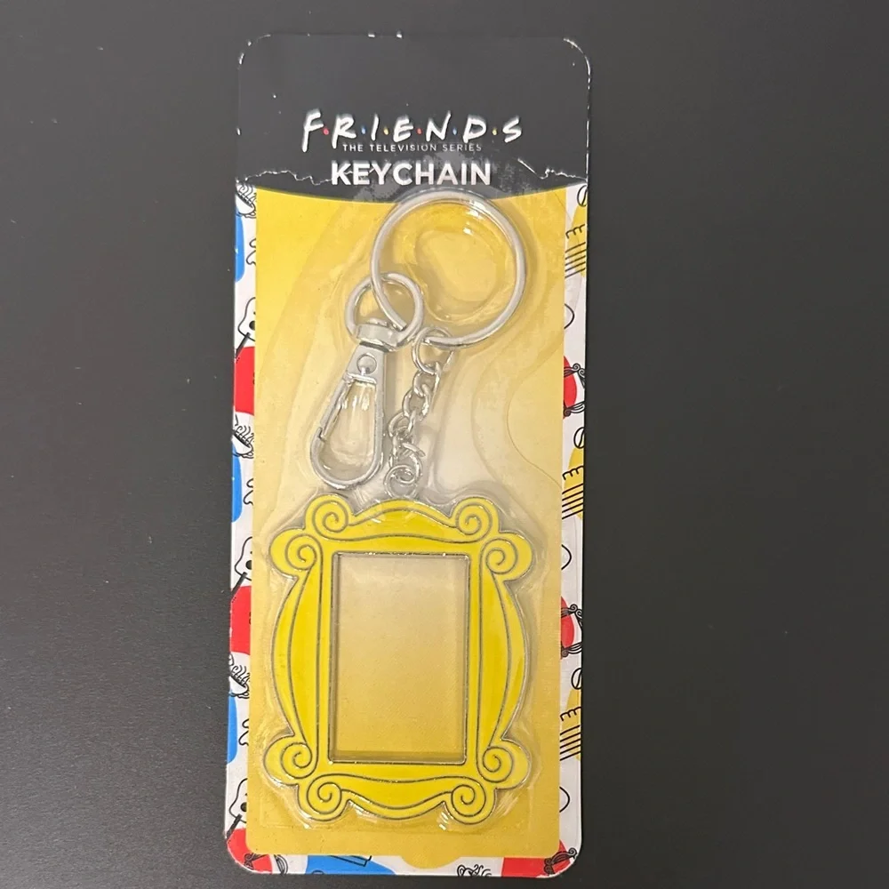 FRIENDS Yellow Frame Keychain As Seen On The Door Of The Friends Apartment. NWT